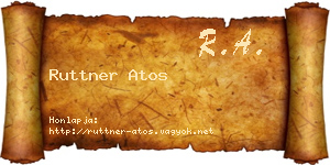 Ruttner Atos névjegykártya